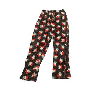 Men's Southpark Black and Red Pajama Bottoms size medium